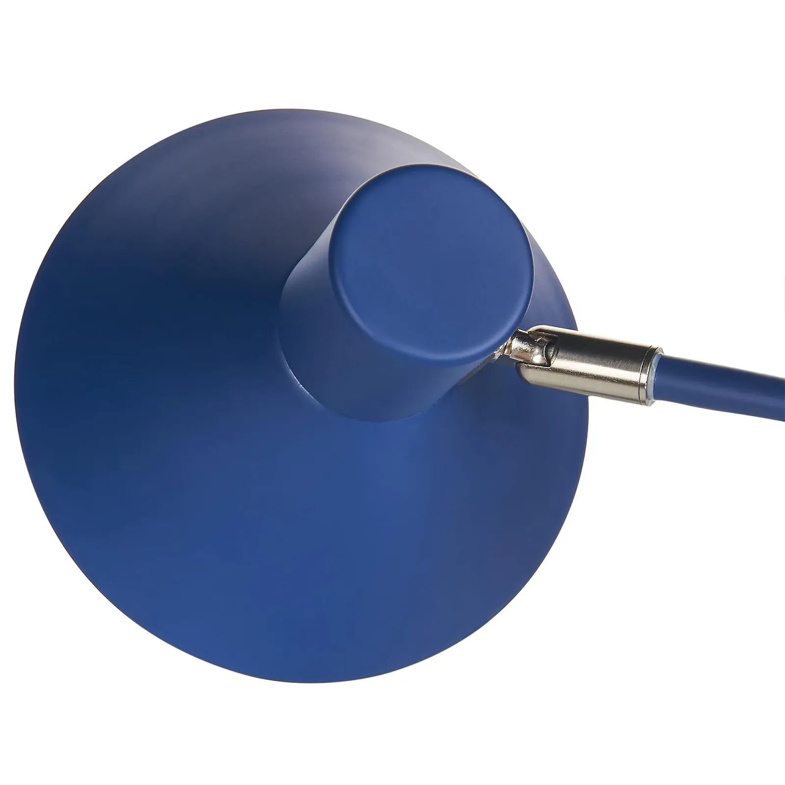 Настільна лампа Rimava сучасна залізна кругла з регульованим абажуром Темно-синя матова, фото №5