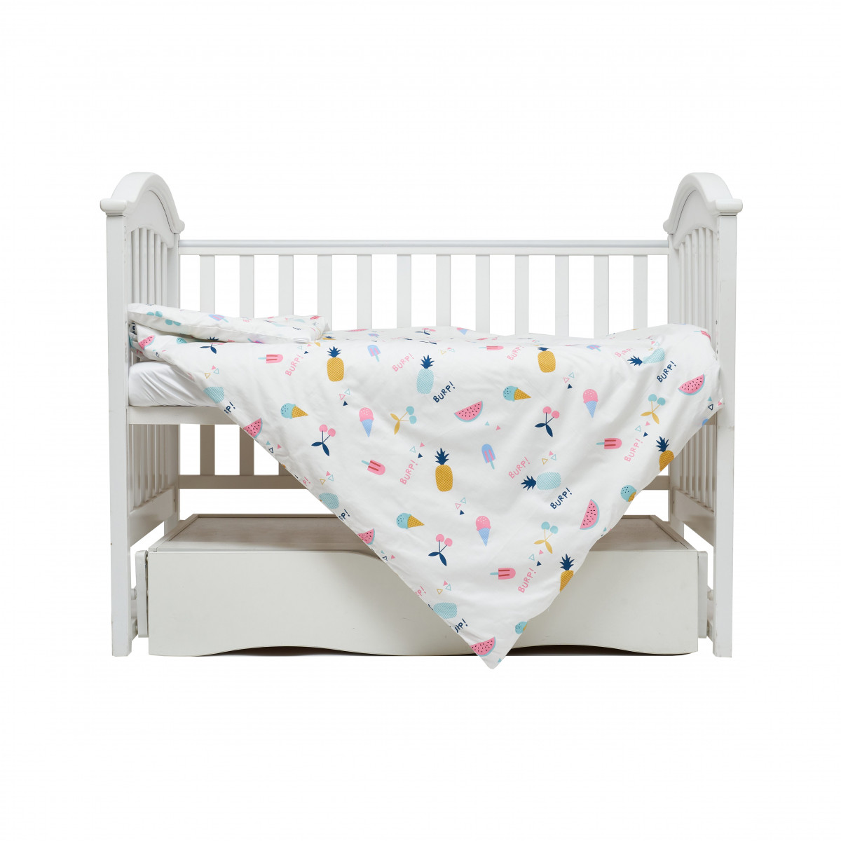 Детский постельный комплект 3 эл Satin, summer, мультицвет (ТВ03508), фото №3