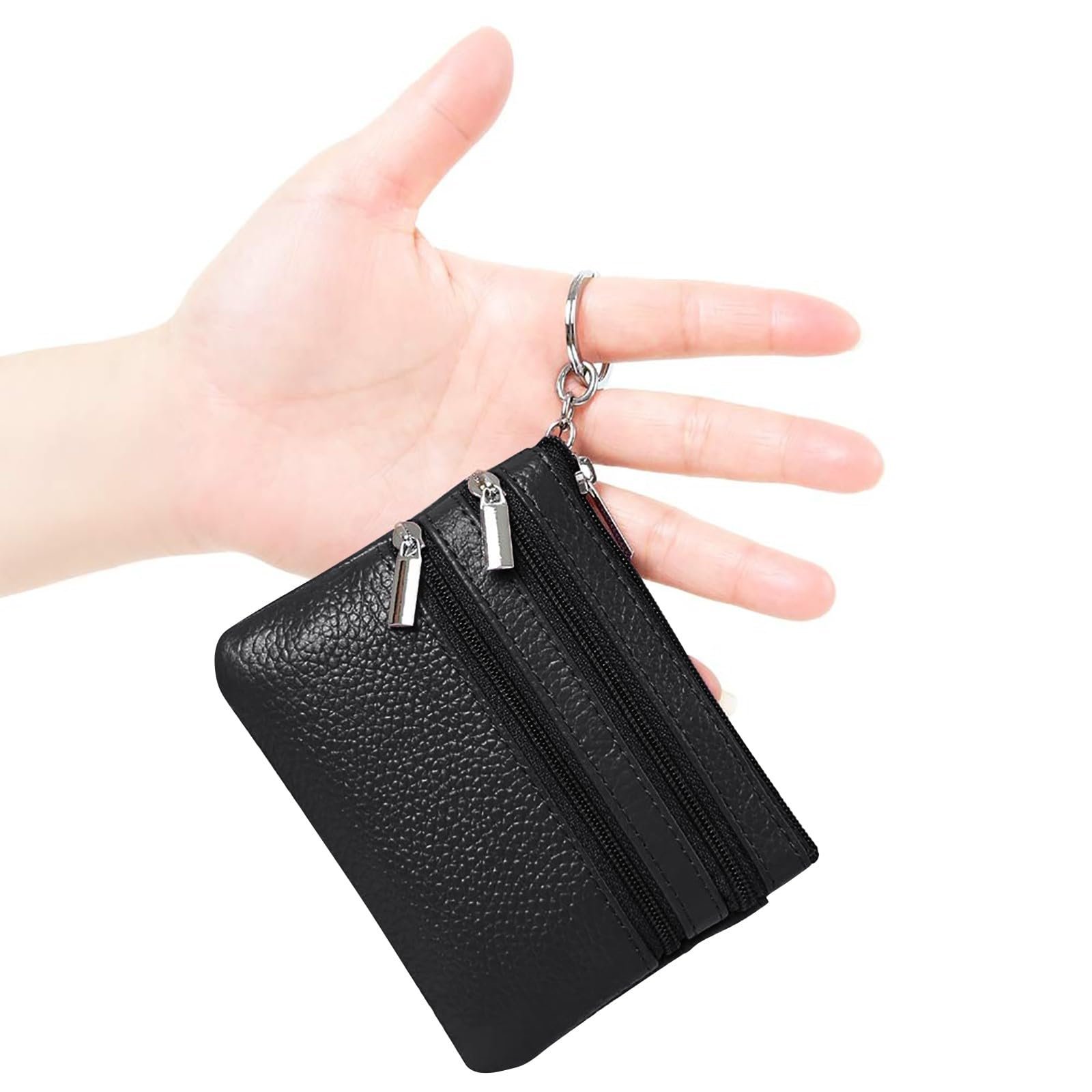 Кошелек для ключей Case Женский на молнии Красный, черный, фото №2