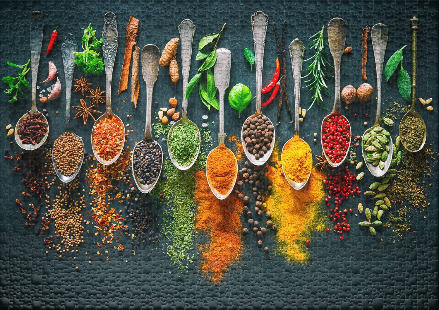 Пазл Ulmer Puzzleschmiede Sharp Colours 2000 элементов Травы и специи 97 x 69 см, фото №2