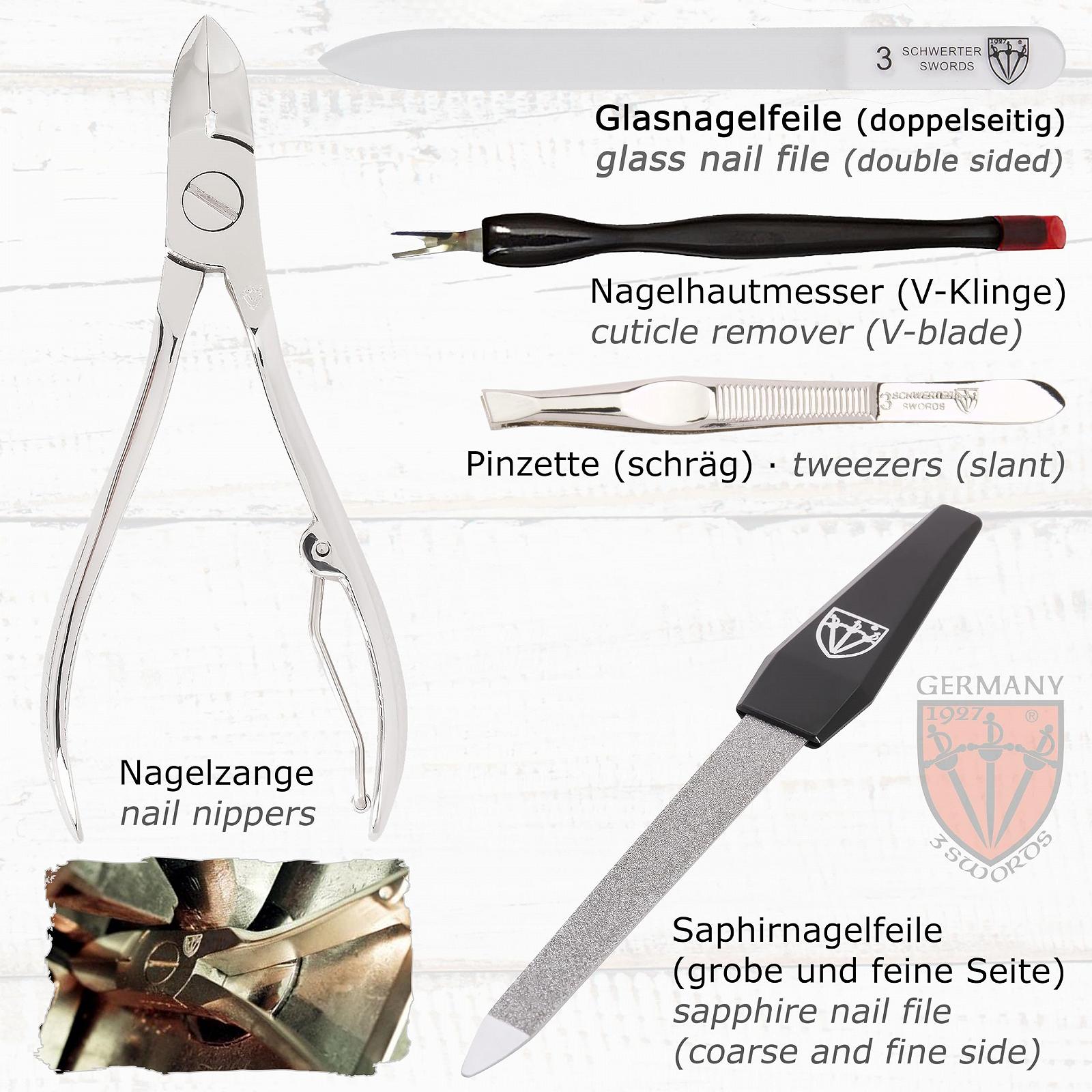 Набір для манікюру/педикюру Drei Schwerter Exclusive 7 предметів Solingen (922601), фото №3 Набір для манікюру/педикюру Drei Schwerter Exclusive 7 предметів Solingen (922601), фото №3