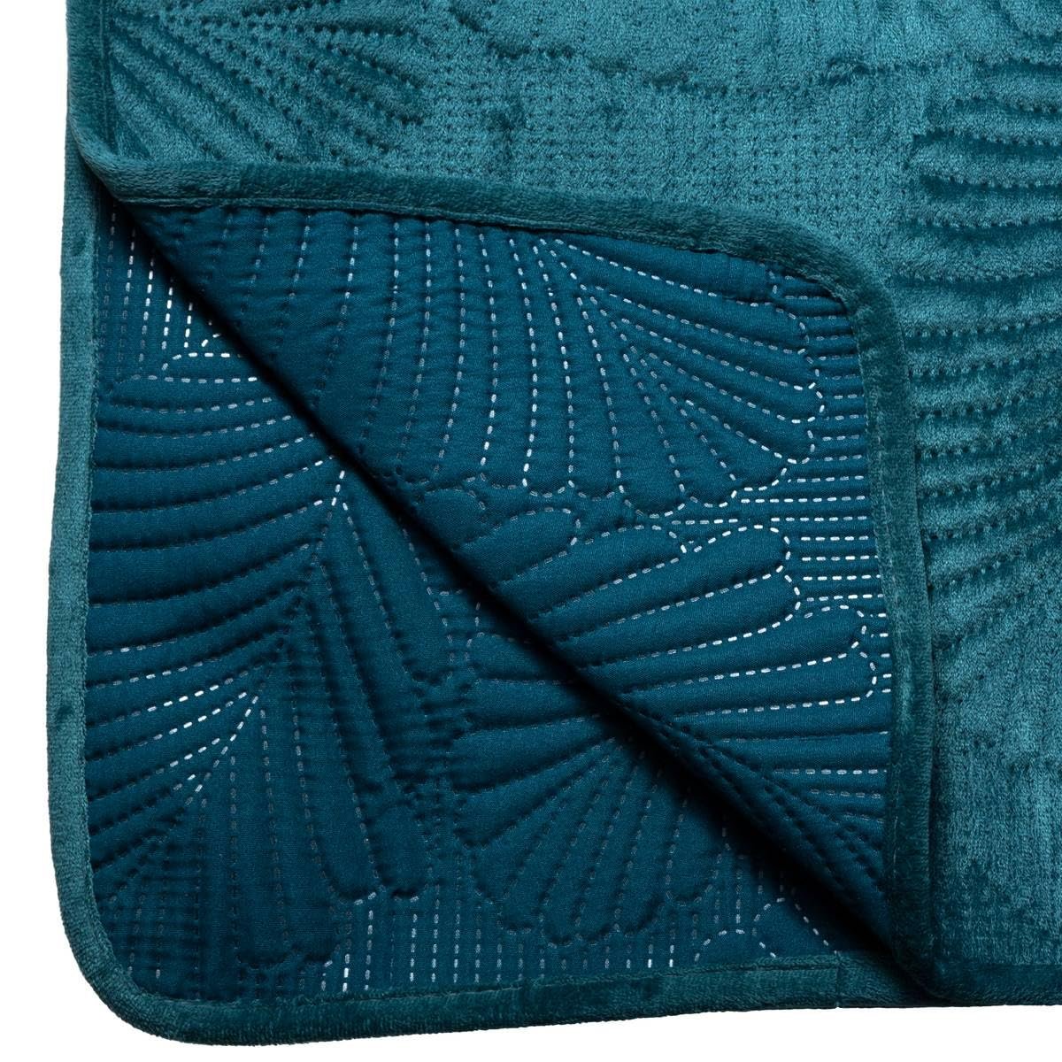 Покривало Велюрове Duck Leaf Atmosphera 240 x 260 см, Блакитний, фото №4 Покривало Велюрове Duck Leaf Atmosphera 240 x 260 см, Блакитний, фото №4