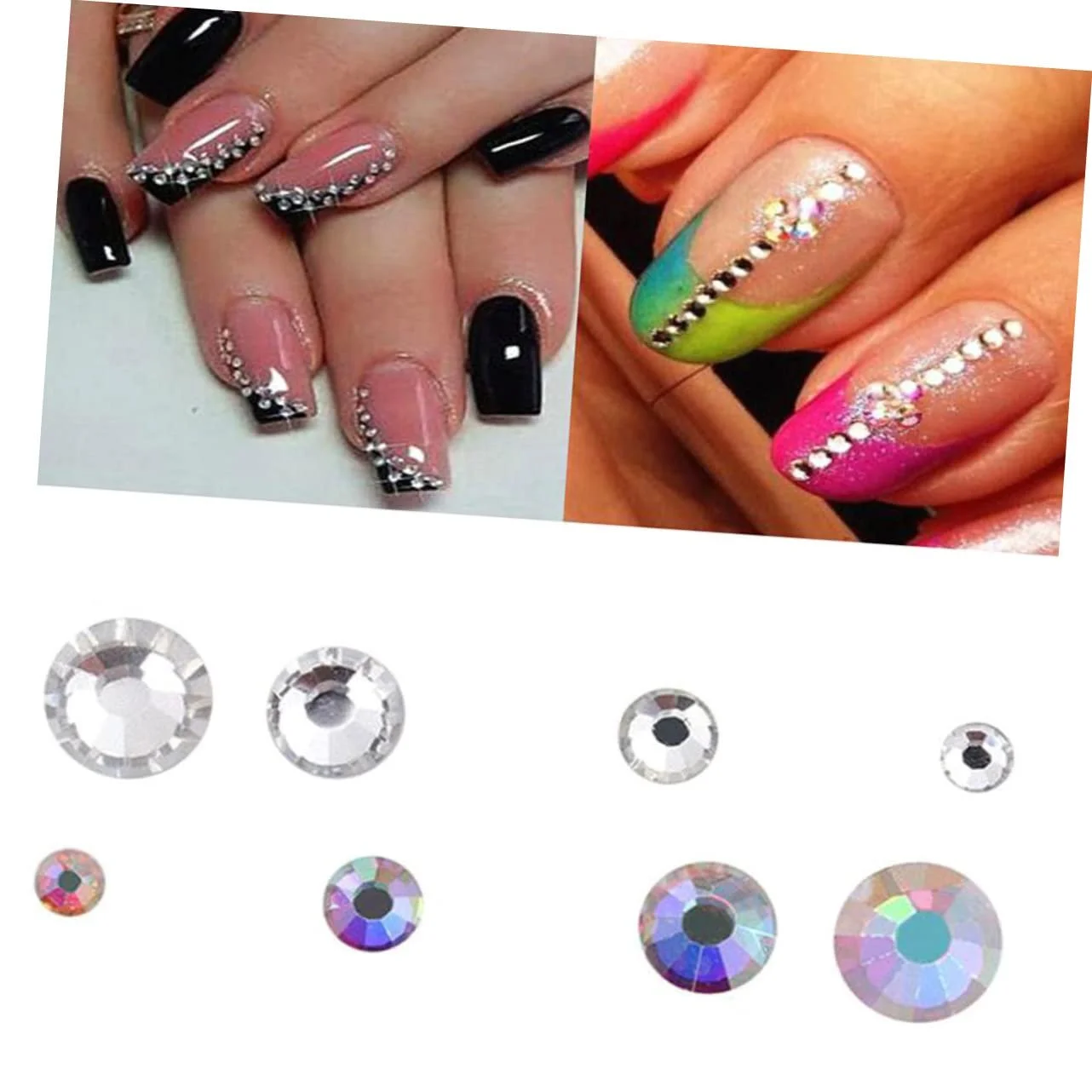 Стразы Плоские FRCOLOR Прозрачные Водяные Бриллианты, фото №2