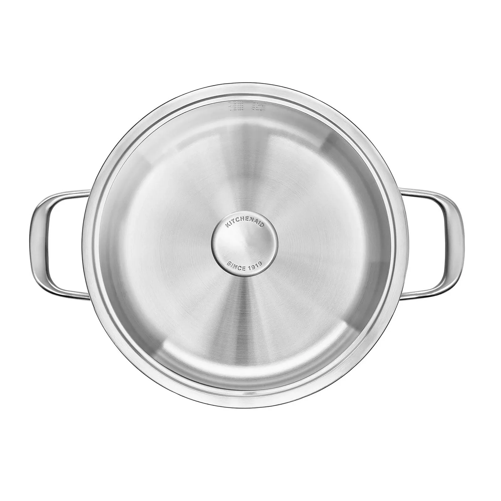 Кастрюля KitchenAid MultiPly 3PLY Нержавеющая сталь без PFAS Стеклянная крышка 24 см/4.9 л Индукция Silver, фото №11