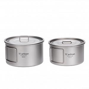 Миска Sileduove складна титанова з ручками та кришкою 450 мл synthetic.ua - Фото 1