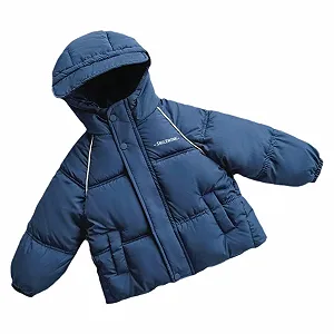 Детская Зимняя Куртка Пальто Осенняя Зимняя Пуховая Куртка Толстая Хлопковая Куртка Повседневная Куртка с Капюшоном Куртка для Отдыха Ветрозащитная Дышащая Элегантная Подростковая Пуховая Парка - Фото 1