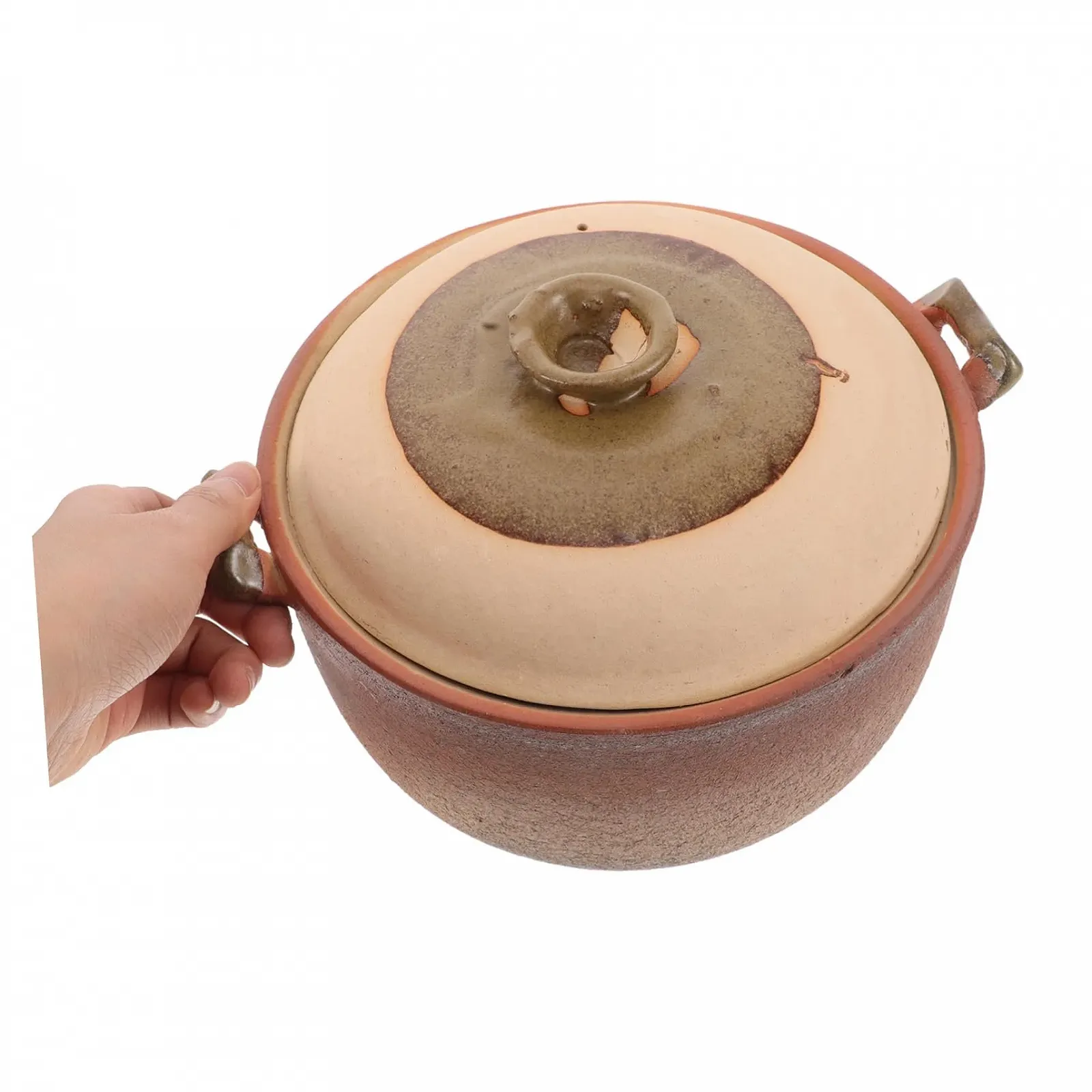 Кастрюля VALICLUD глиняная с ручкой для тушения и супов, фото №4