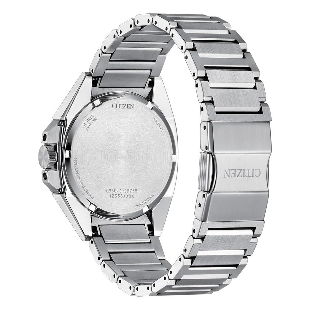 Автоматические часы Citizen NA1010-84X серебряный браслет, фото №2