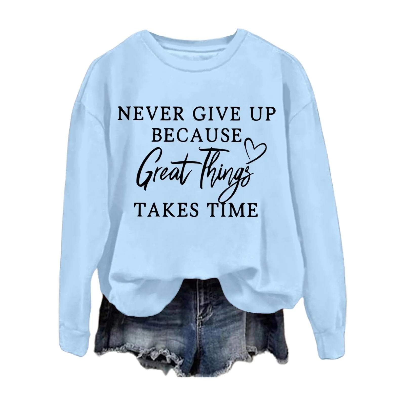 Пуловер Qzeanxy Женский Круглый вырез Осень Зима Повседневные топы с длинными рукавами Классический Базовый Круглый вырез Толстовка Элегантная Базовая рубашка с длинными рукавами Спортивный пуловер без капюшона, фото №1