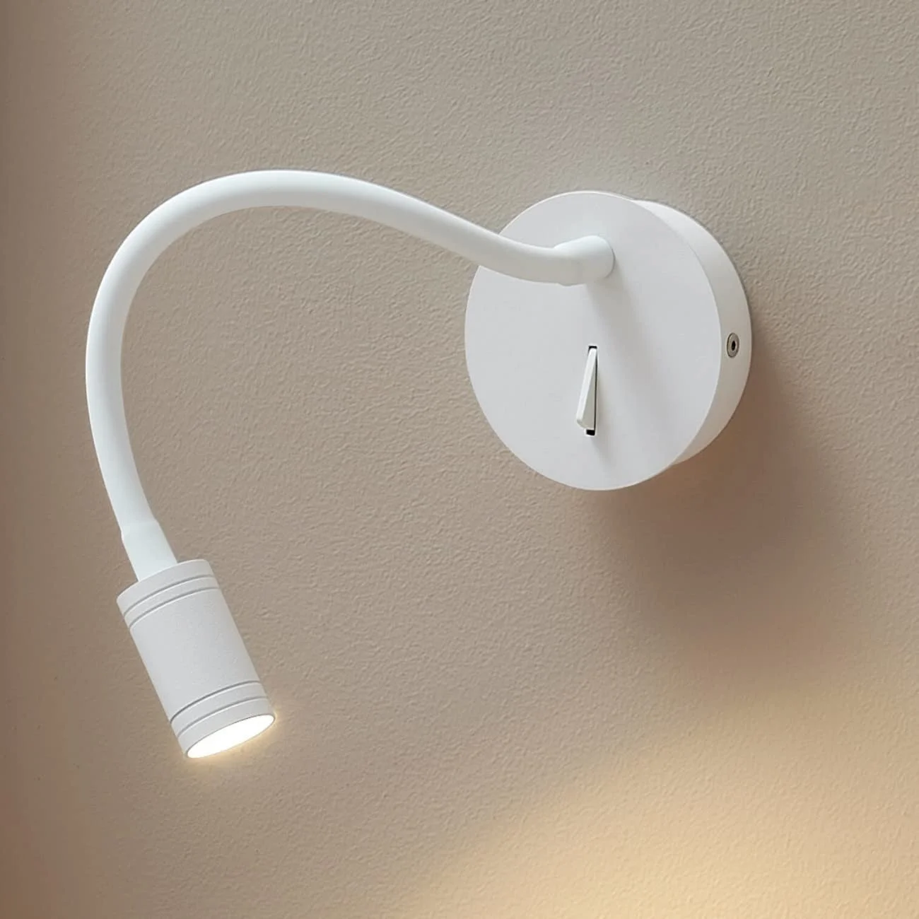 Лампа для читання KOSILUM Aski Soft Світлодіодна Теплий білий 3 Вт 270 лм IP20 Біла, фото №1