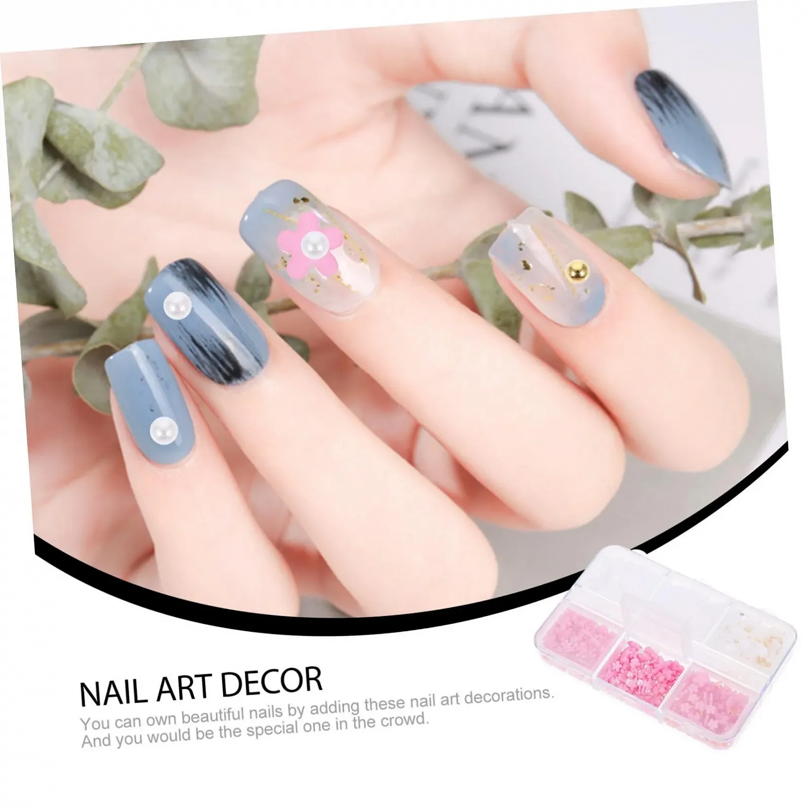 Набор 3D украшений для ногтей Цветы для ногтей Ручка для маникюра DIY Аксессуары для ногтей Декоративные Цветы для ногтей Смола, фото №5