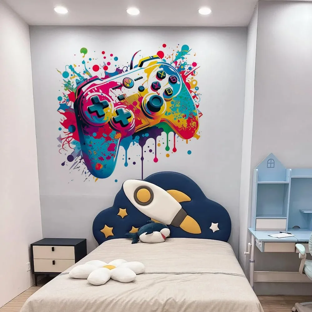 Наклейка на стіну milaosk 3D Геймер Кольорова, фото №6