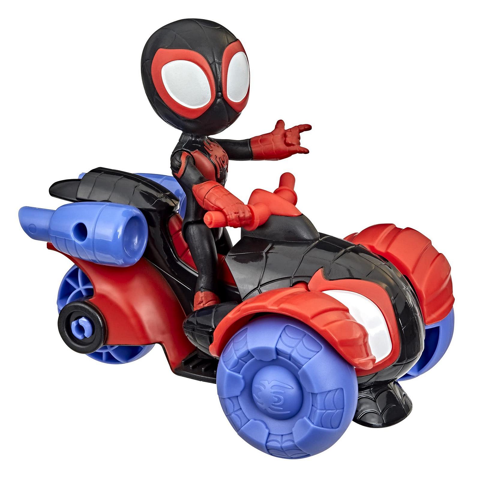 Фигурка Hasbro Spidey and his Amazing Friends Майлз Моралес и Техно-гонщик, разноцветный, фото №2