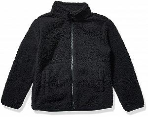 Куртка Sherpa Fleece на молнии Amazon Essentials для девушек - Фото 1