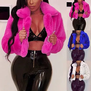 Штучна шуба Жіноча коротка synthetic.ua - Фото 1