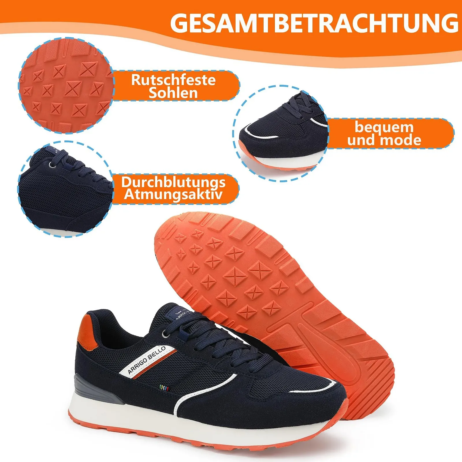 Кросівки Arrigo Bello Чоловічі Повсякденні Легкі, фото №3