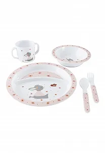 Набір дитячого посуду Sterntaler Emmi Girl Віслючок Flora Rose - Фото 1