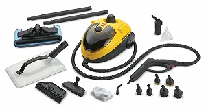 Пароочисник WAGNER Power Steamer 915 E, багатофункціональний, 18 аксесуарів, тиск пари 3.5 бар, час роботи від пари прибл. 40 хвилин, резервуар 1.2 л, шланг 2.4 м, 1500 Вт - Фото 1