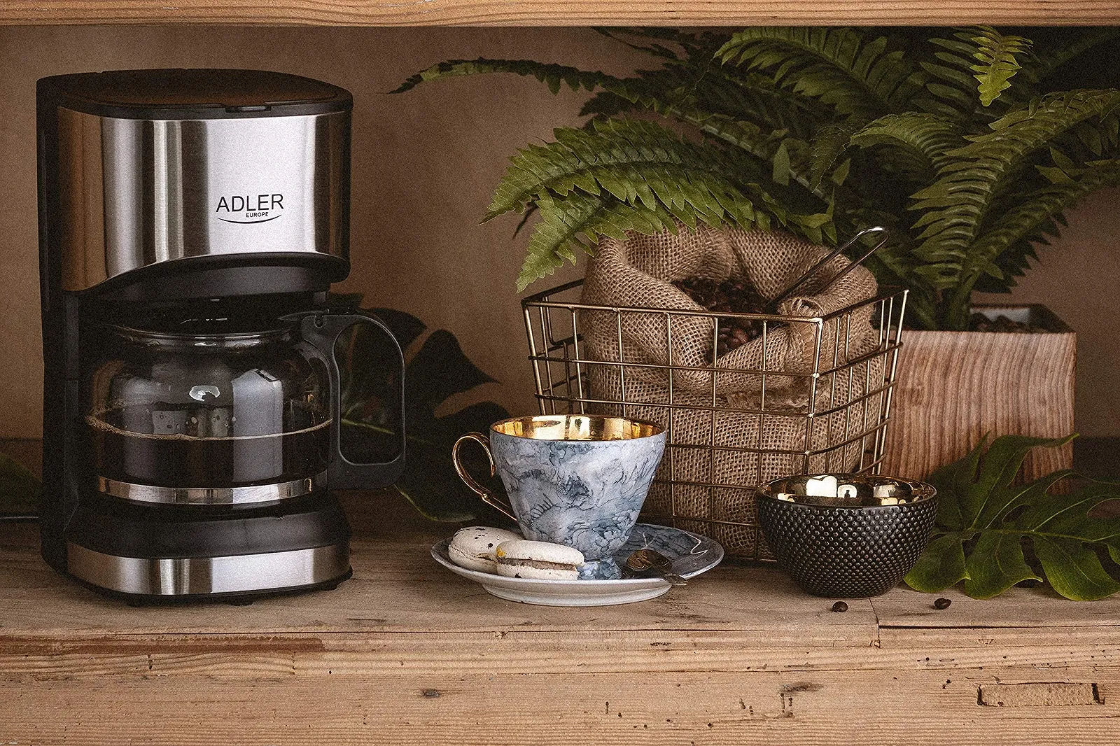 Кавоварка крапельна Adler AD 4407 0.7 л 550 W Black, фото №6