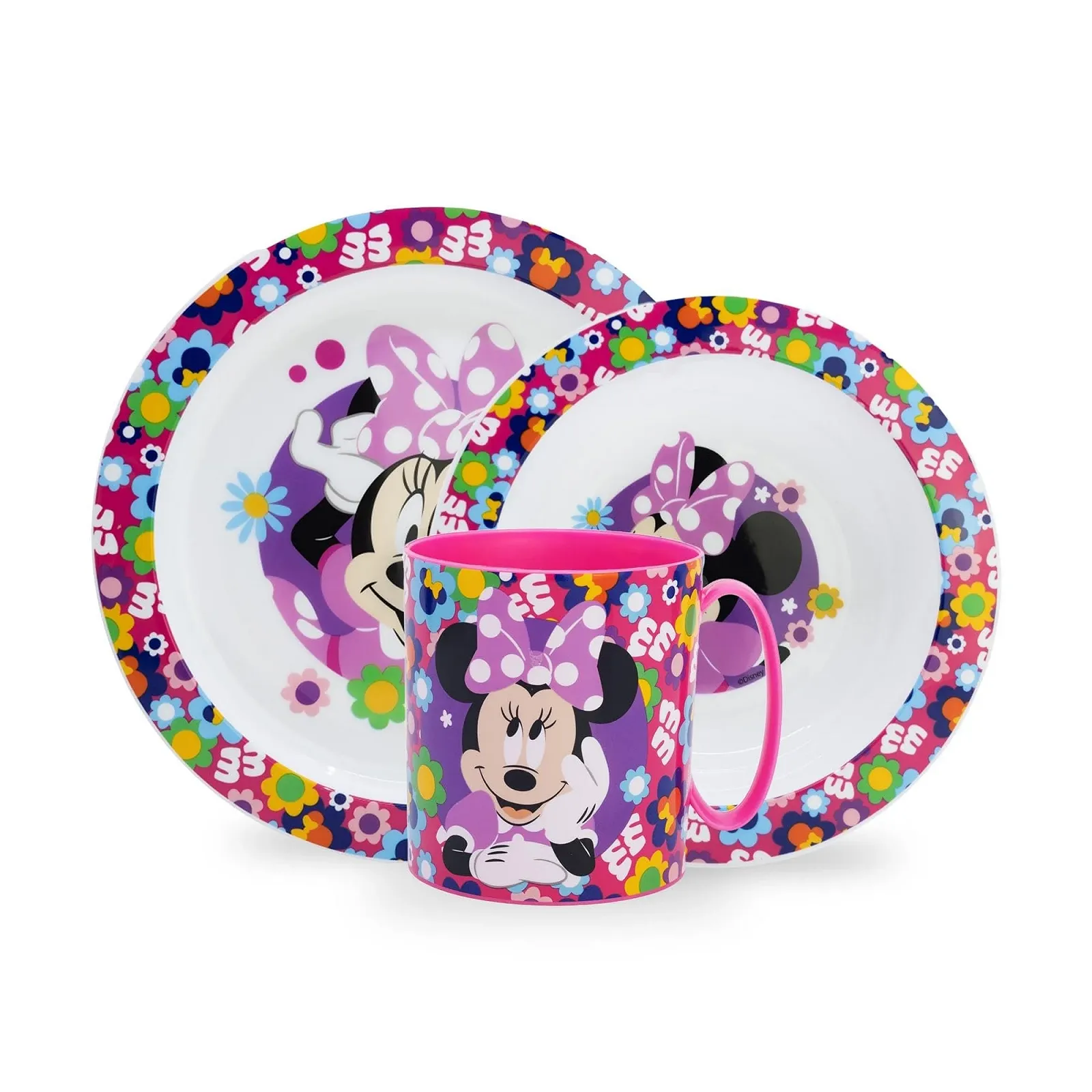 Набор детской посуды Sorrisini Тарелка, Миска, Чашка Минни, фото №1 Набор детской посуды Sorrisini Тарелка, Миска, Чашка Минни, фото №1