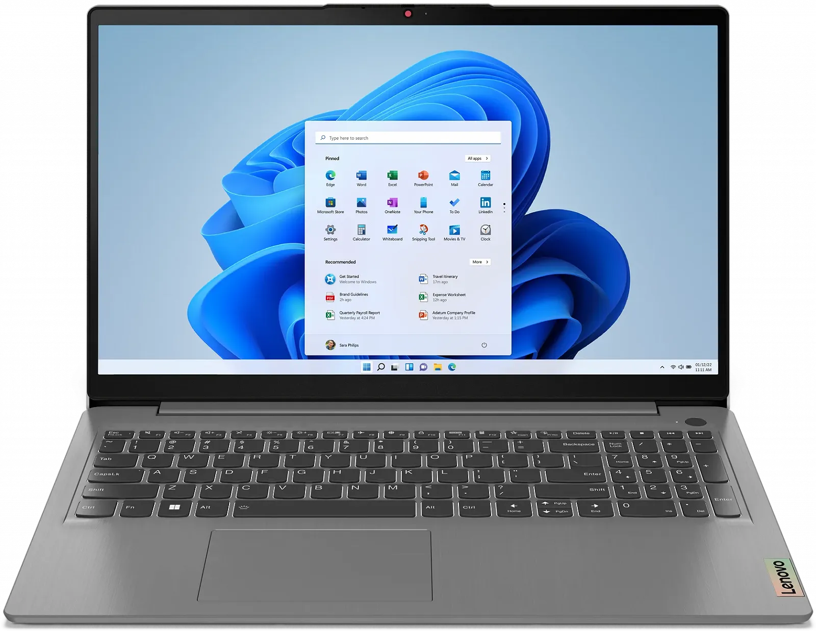 Ноутбук 15.6" Lenovo IdeaPad 3 15ABA7 AMD Ryzen 5 5625U RAM 8GB SSD 512GB Windows 11 (UKR), фото №1