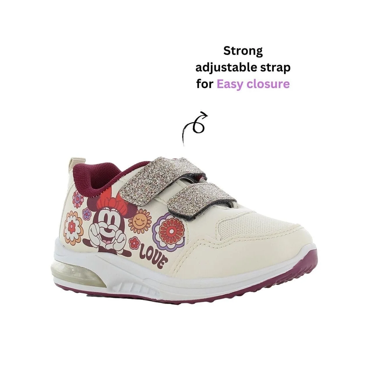 Кросівки Leomil Disney Minnie Дитячі кросівки з підсвіткою Ідеально підходять для школи та дозвілля, фото №6
