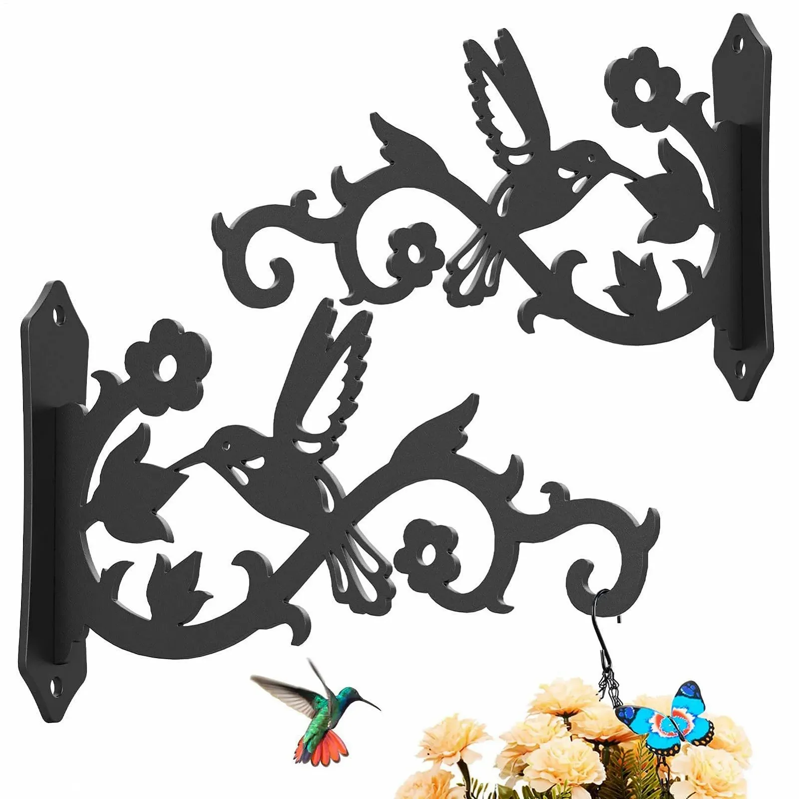 Настенный держатель для растений Bird Design Металлический Рустикальный, фото №7