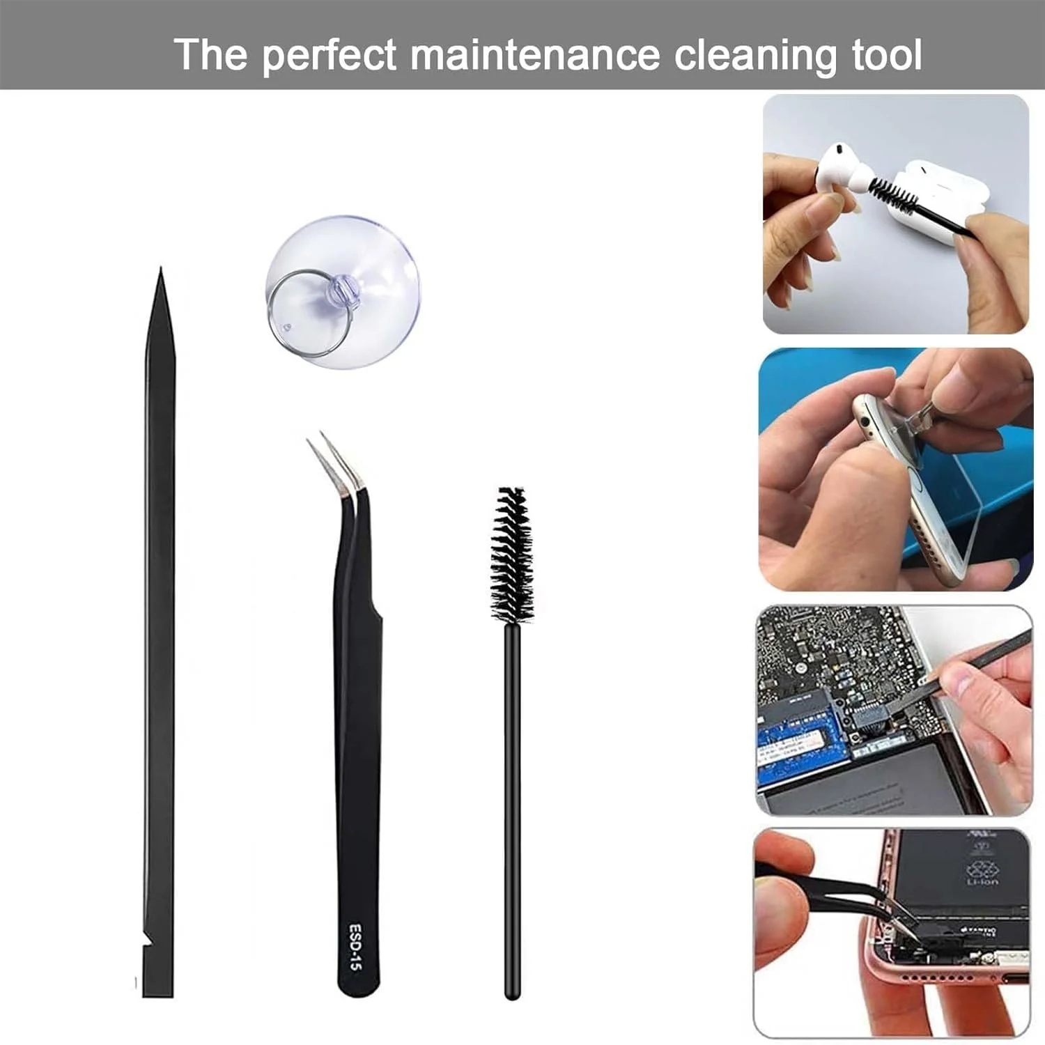 Набір для ремонту мобільних телефонів 39 в 1 інструмент для розбирання прецизійний, фото №3