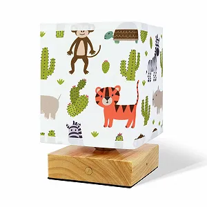 Настільна лампа Wetry Children's Room Unicorn Motif Lampshade димована з акумулятором synthetic.ua - Фото 1