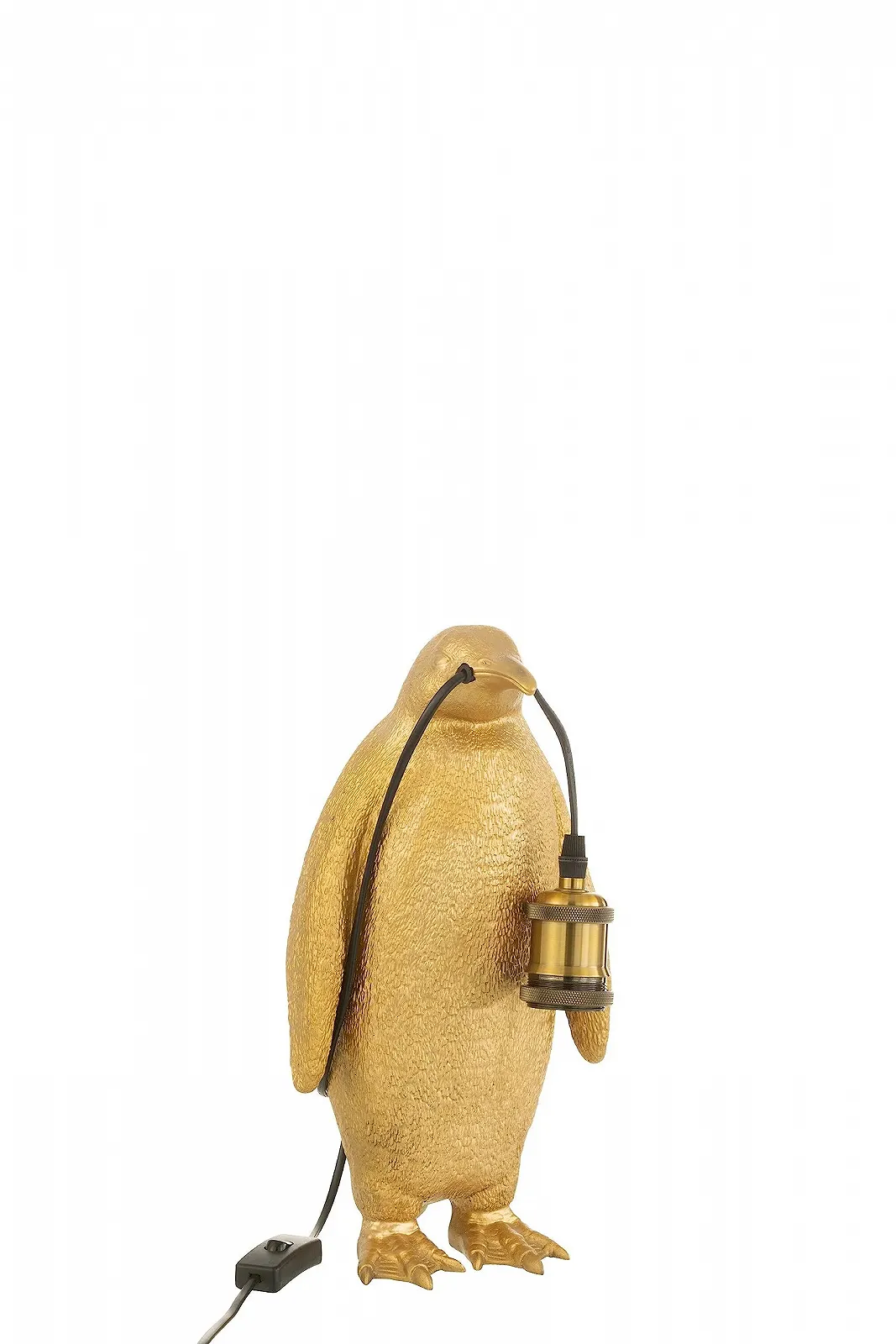 Настільна лампа J-Line Penguin Полірезин Маленька Золота, фото №4