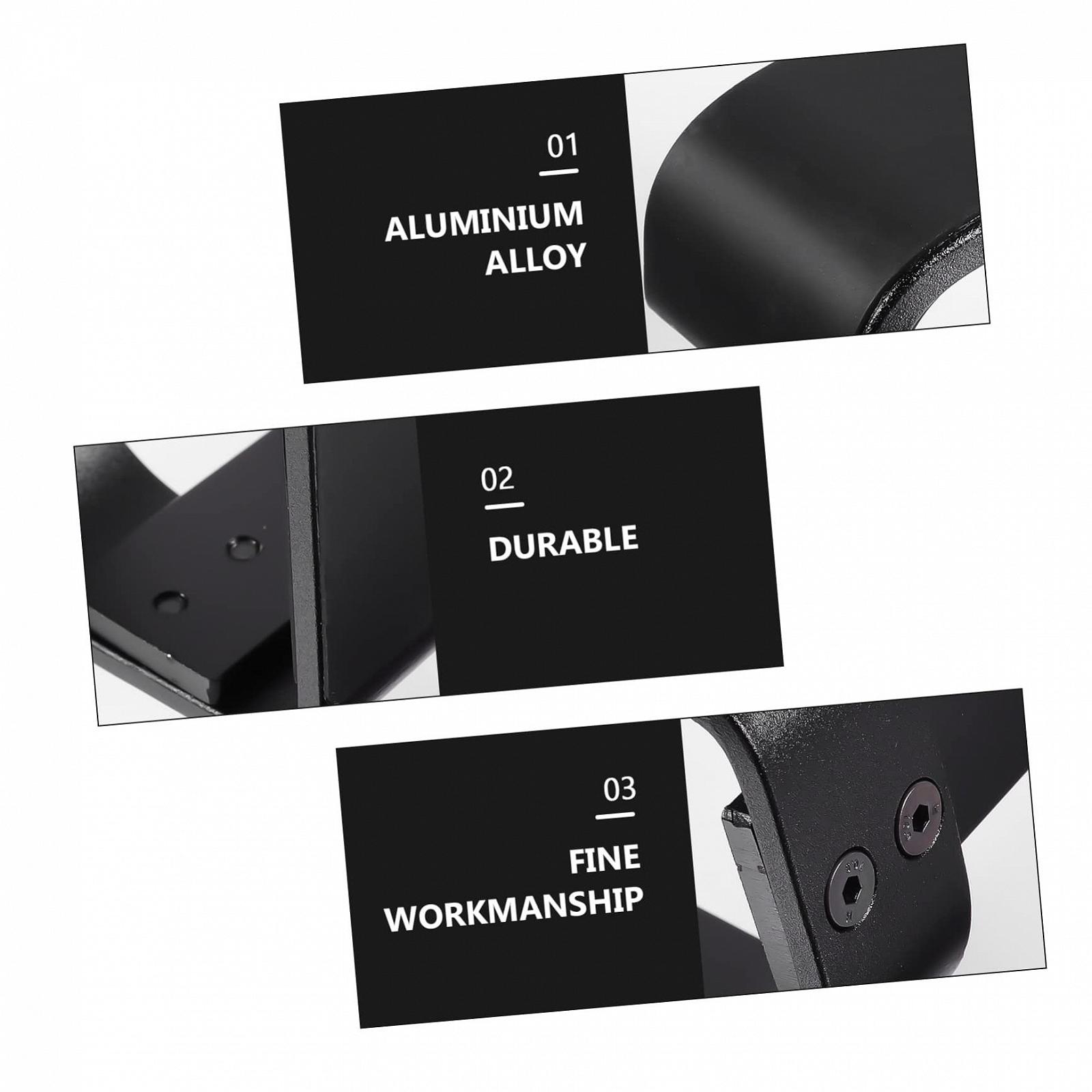 Подставка для ноутбука алюминиевая, эргономичная складная, для стола, прочная портативная, с рассеиванием тепла, черная, фото №6