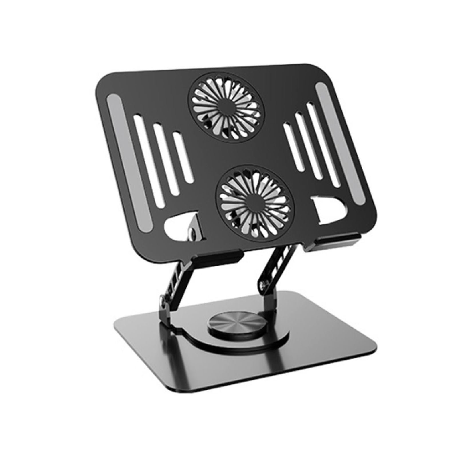 Подставка для ноутбука Aluminiumanpassung с тяжелым основанием для длительного использования, охлаждающая подставка, черная, фото №1