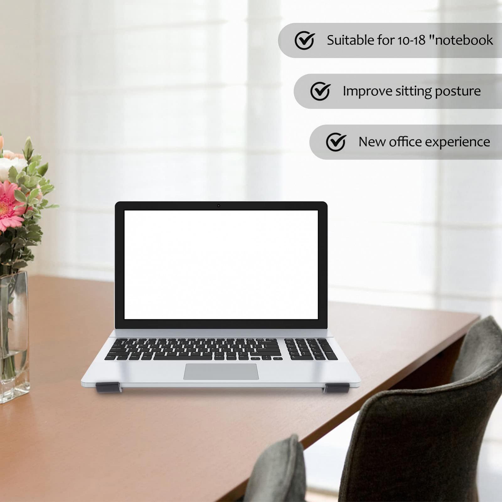 Підставка для ноутбука SOIMISS з охолодженням з алюмінієвого сплаву, ергономічна, фото №8 Підставка для ноутбука SOIMISS з охолодженням з алюмінієвого сплаву, ергономічна, фото №8