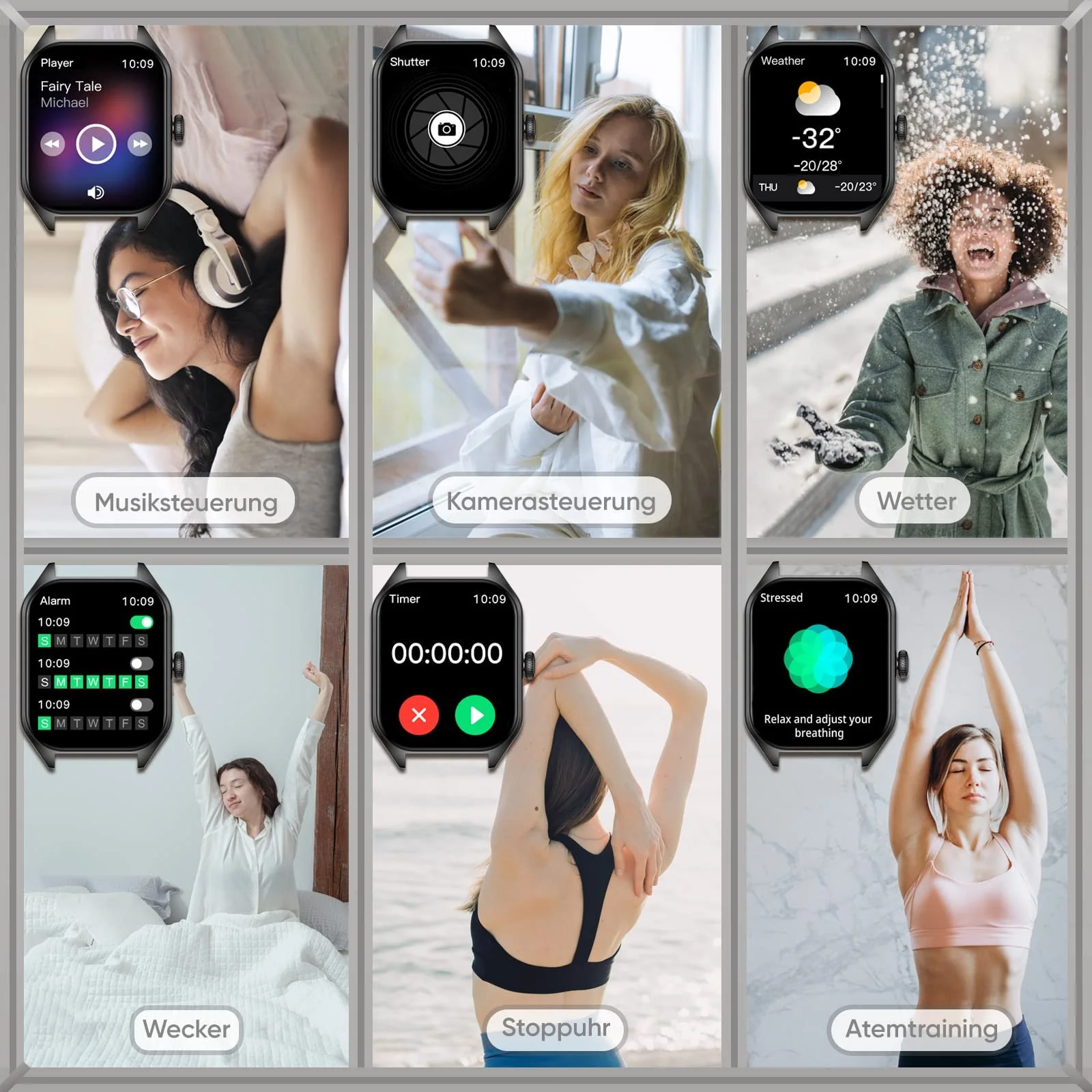 Смартгодинник жіночий з функцією телефону Android 1.85 дюймів, фото №5