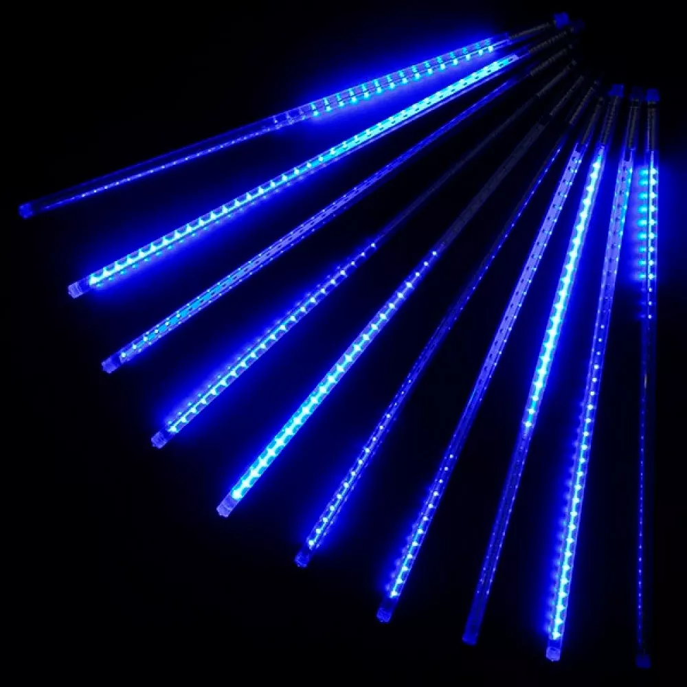Гірлянда 8 80cm Бурулька Blue 3 метра прозора ізоляція BOX, фото №1