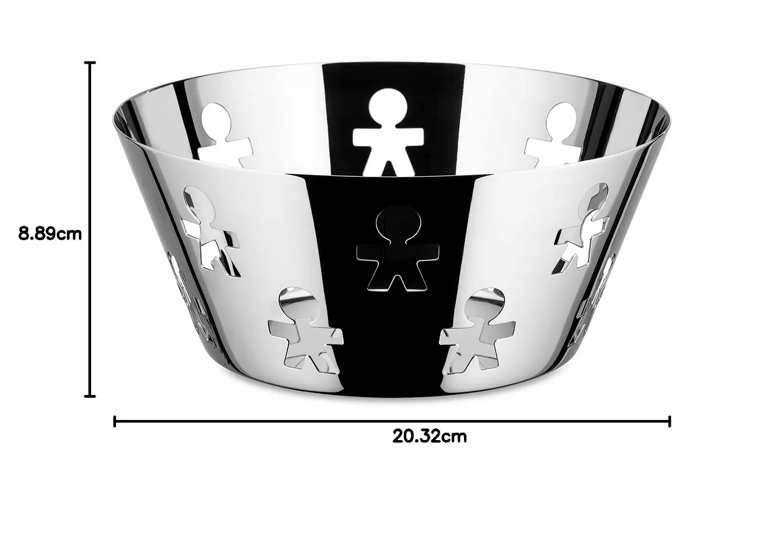 Кошик Тип Alessi Girotondo Перфорований Характеристики: Ø 20.5 см, висота 8.5 см, фото №6