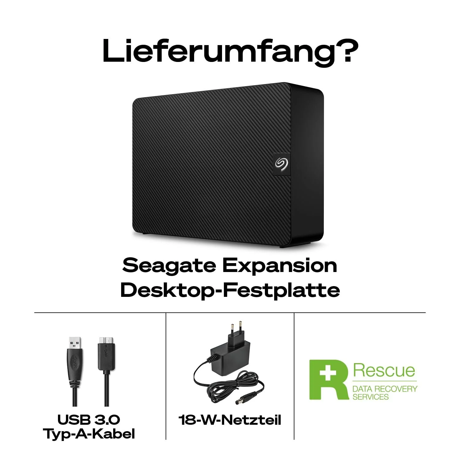 Зовнішній жорсткий диск Seagate Expansion Desktop STKP26000400 26ТБ 3.5" USB 3.0, фото №3 Зовнішній жорсткий диск Seagate Expansion Desktop STKP26000400 26ТБ 3.5" USB 3.0, фото №3