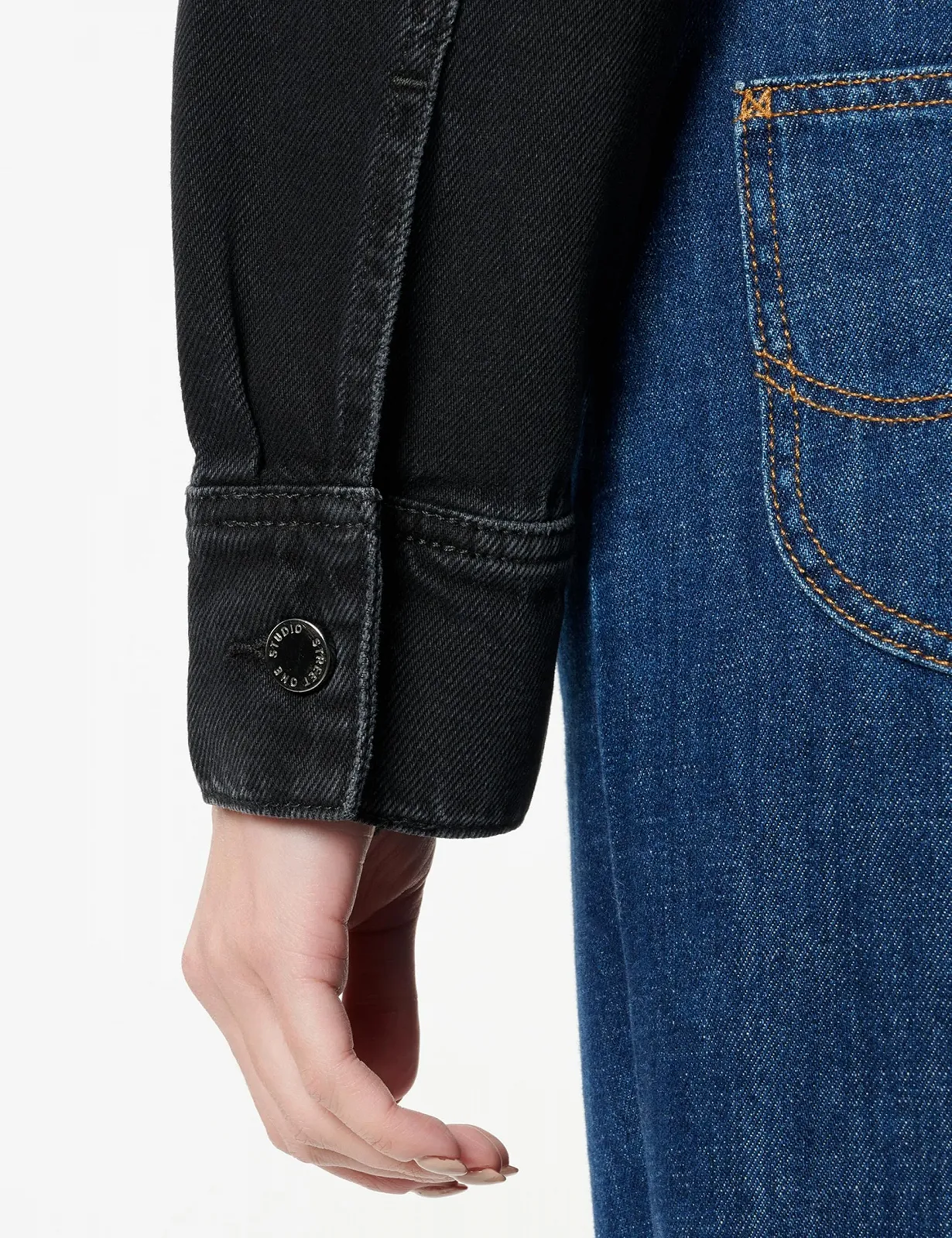 Джинсова куртка Street One Studio Жіноча Studio Denim, Укорочена, фото №4