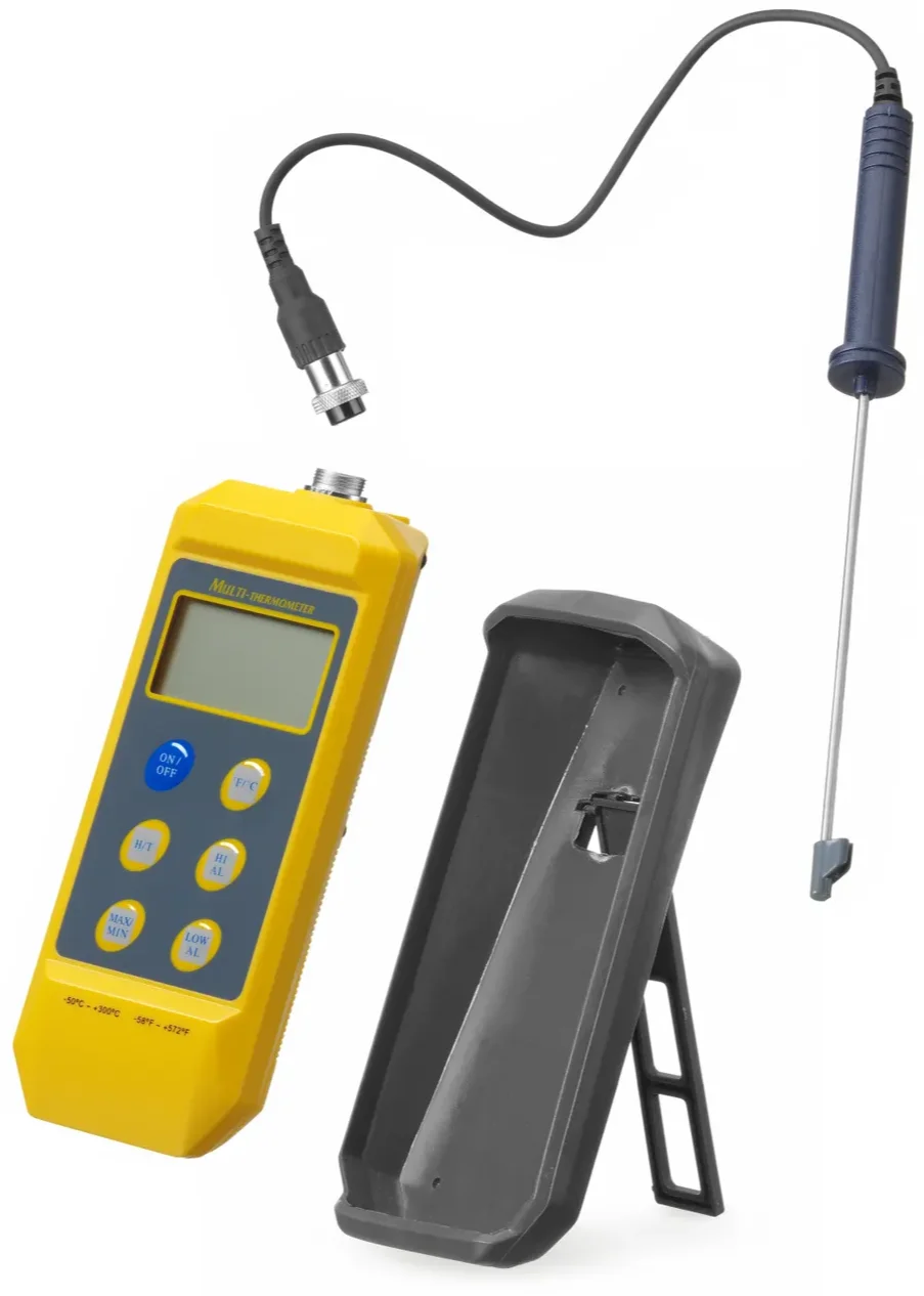 Цифровой термометр с зондом Hendi HACCP 271407 Желтый, фото №4 Цифровой термометр с зондом Hendi HACCP 271407 Желтый, фото №4