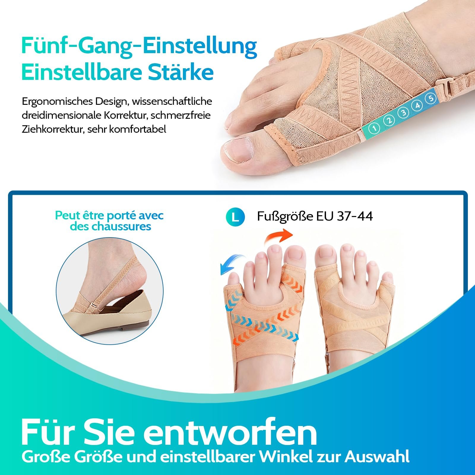 Пов'язка Hallux Valgus, фото №3 Пов'язка Hallux Valgus, фото №3