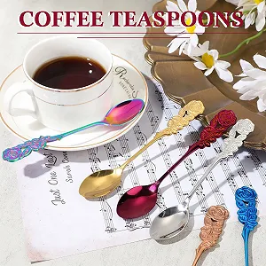 Набор из 6 рождественских ложек для холодного чая Chic, нержавеющая сталь synthetic.ua - Фото 1