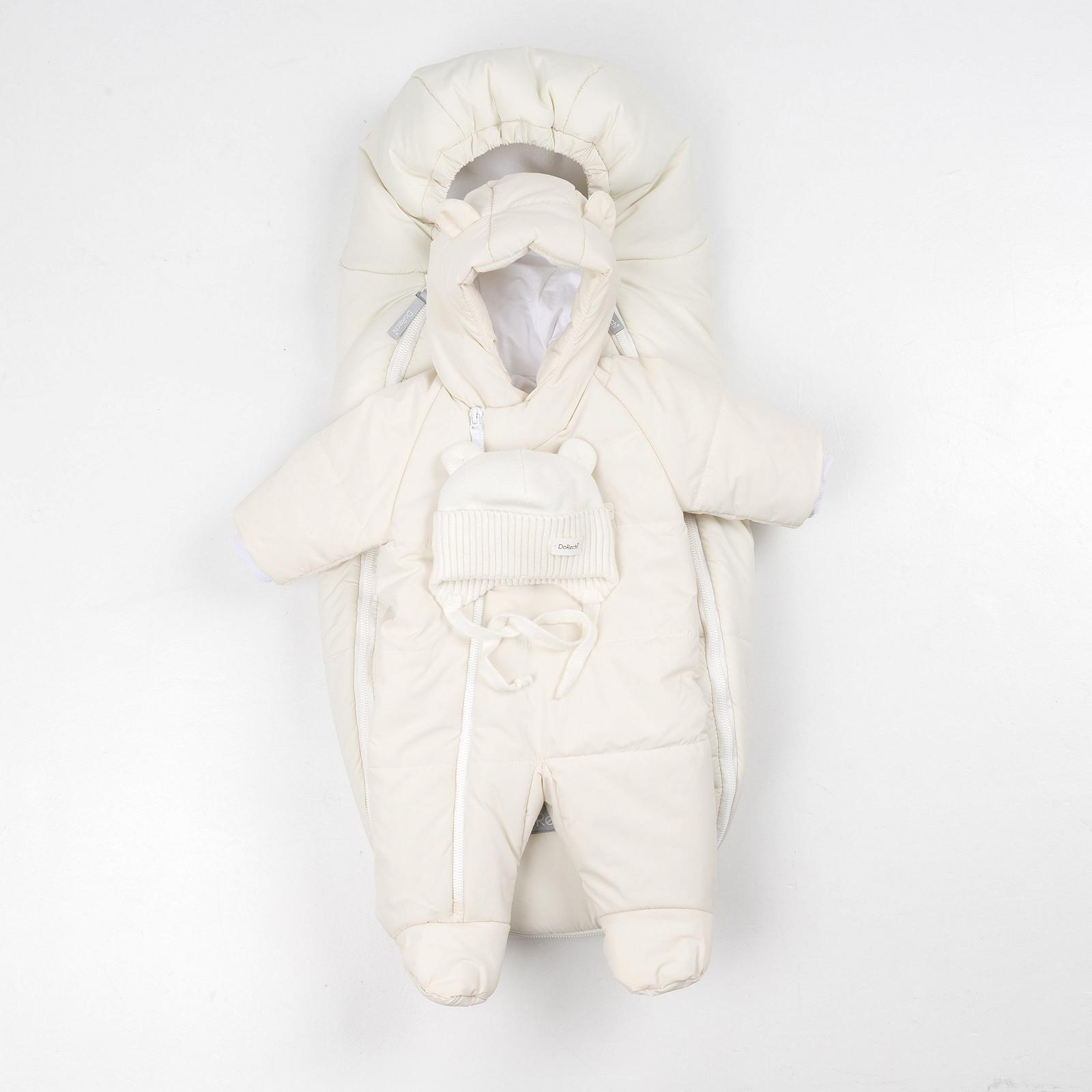 Зимовий комплект для новонародженого Baby молочний, фото №2