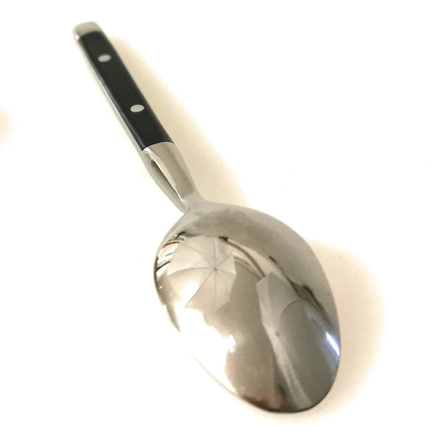 Ложка Kerafactum Набір з 2 супових ложок з нержавіючої сталі з чорними ручками у стилі кантрі-хаус, фото №5 Ложка Kerafactum Набір з 2 супових ложок з нержавіючої сталі з чорними ручками у стилі кантрі-хаус, фото №5