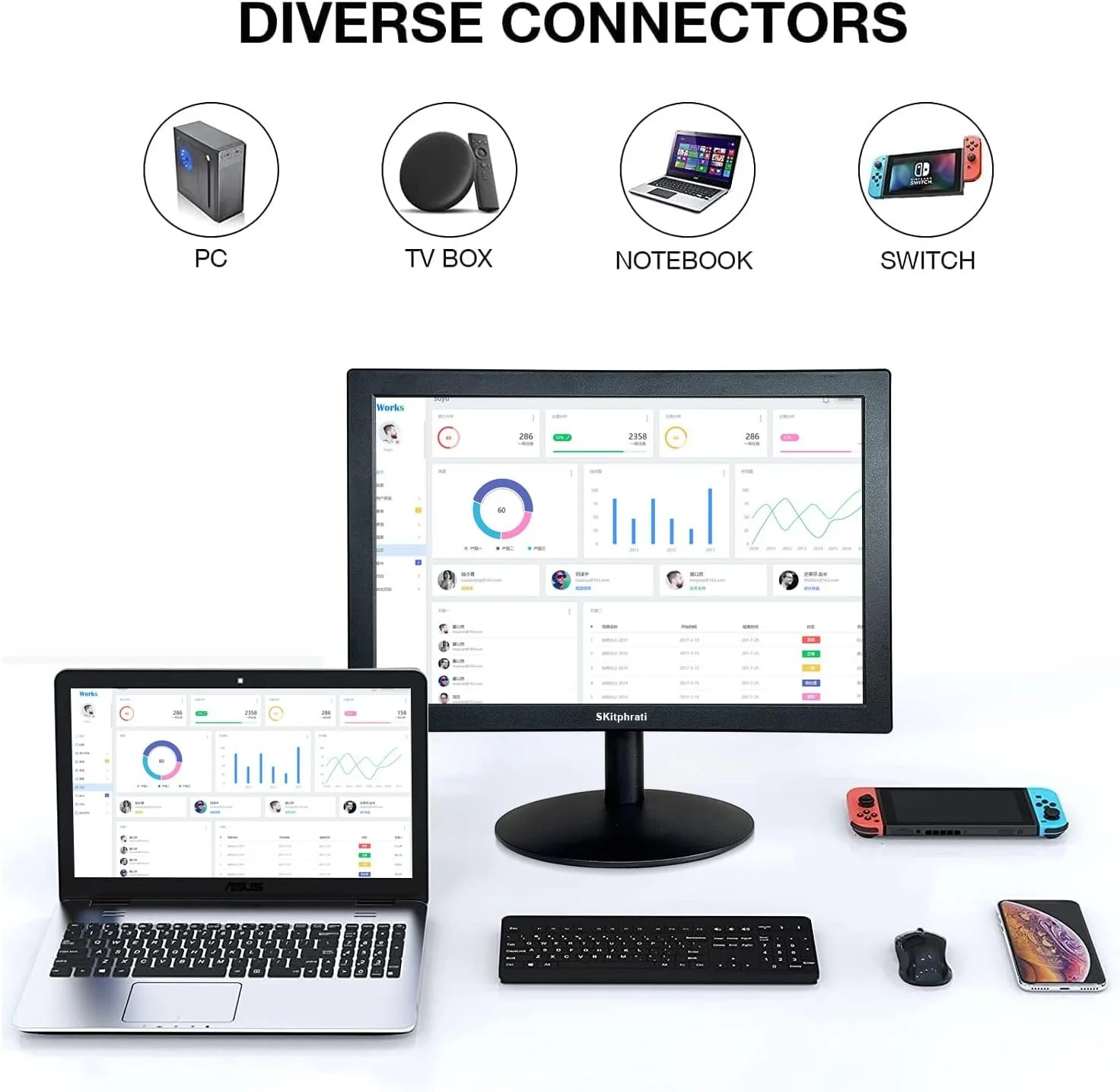 Монитор 15.6" Skiphrati S-156INCH-1080-HC-EU Full HD VA 60 Гц, фото №6