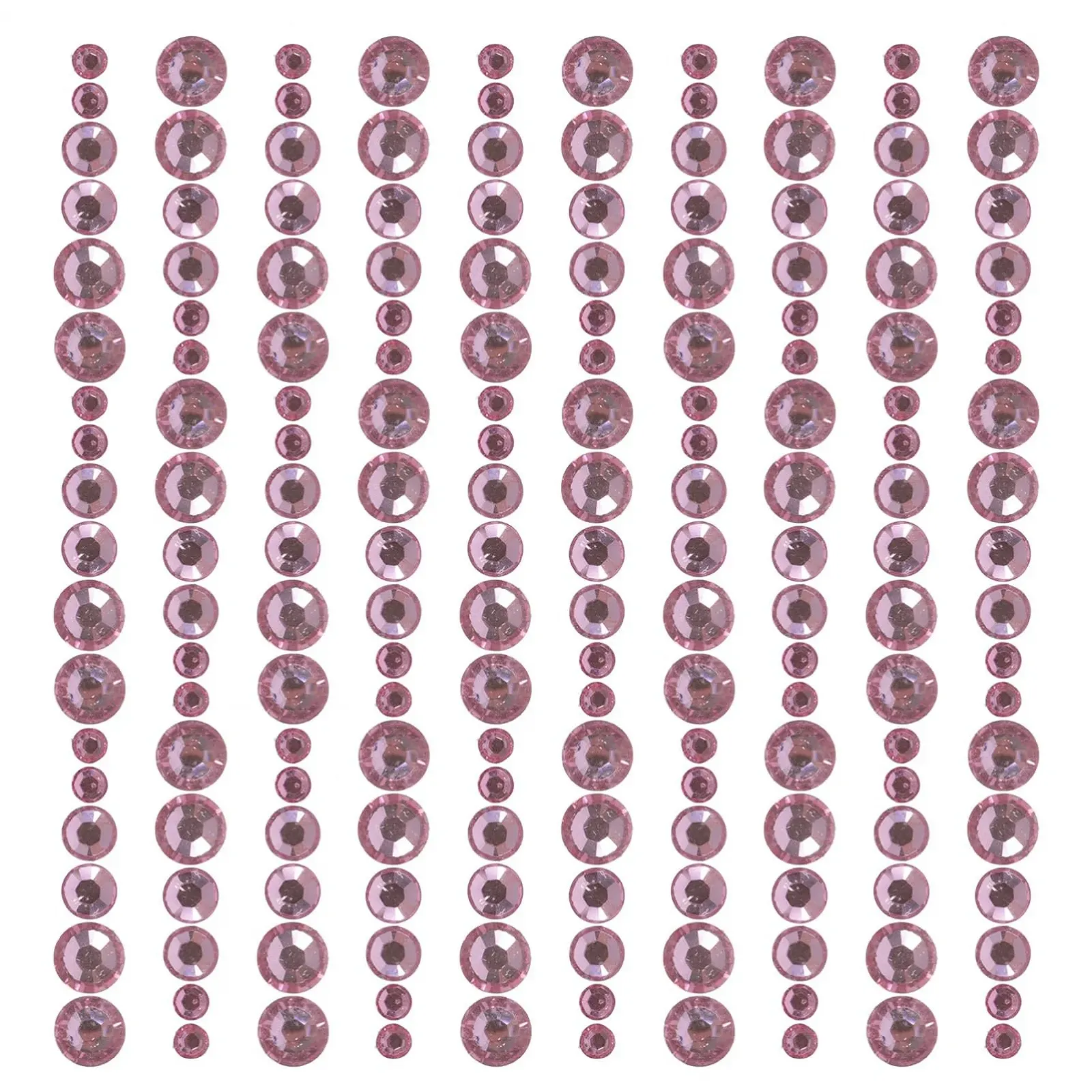 Стразы для ногтей Круглые Украшения для ногтей Вишневый цвет для ногтей Лицо и тело Плоская задняя часть для легкого нанесения, фото №2