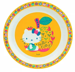 Набор детской посуды FUN HOUSE Hello Kitty Тарелка 22 см, глубокая тарелка/миска 16 см и стакан 220 мл, розовый synthetic.ua - Фото 1