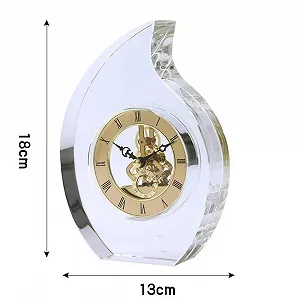 Настольные часы Yixinzi-2024 Механические Хрустальное стекло synthetic.ua - Фото 1