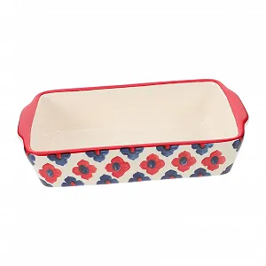 Прямоугольная форма для запекания керамическая с ручками термостойкая - Фото 1