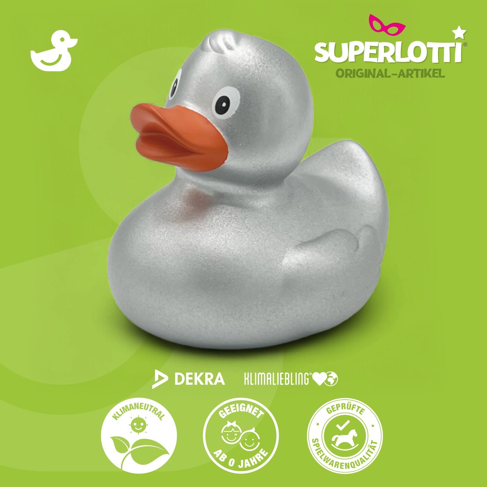 Качка для ванни Superlotti Steffi срібна, оригінальна, фото №2