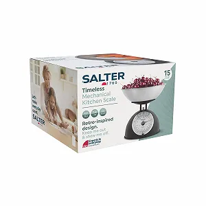 Кухонні ваги Salter Timeless Механічні 5кг з чашею 2л Чорний ціна на synthetic.ua - Фото 1 Кухонні ваги Salter Timeless Механічні 5кг з чашею 2л Чорний synthetic.ua - Фото 1